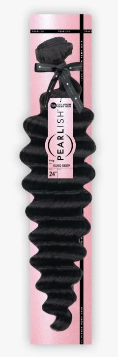SENSATIONNEL 100% VIRGIN REMY HUMAN HAIR WEAVE - PEARLISH EURO DEEP 24